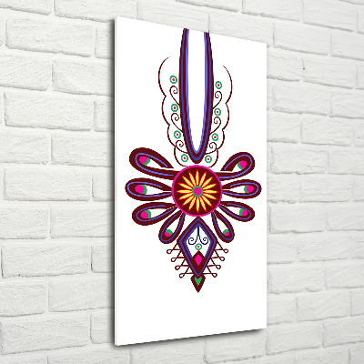 Verticale glasfoto Pools volkspatroon