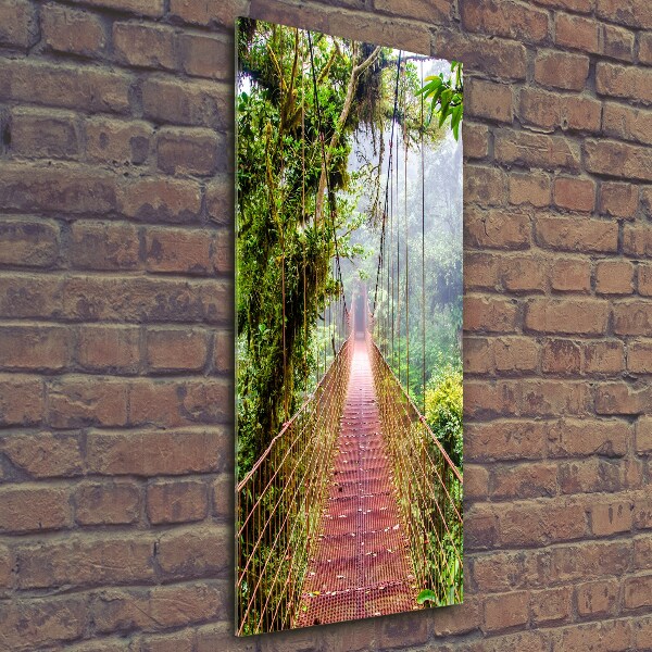 Verticale foto op glas Hangbrug