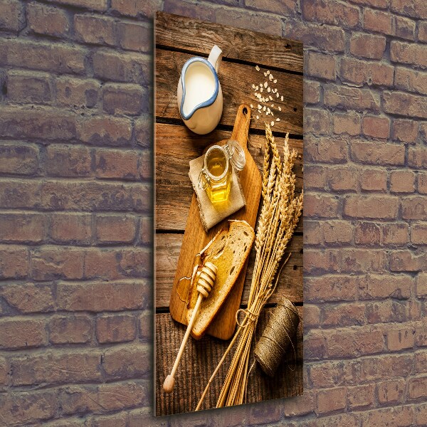 Verticale glasfoto Ontbijt