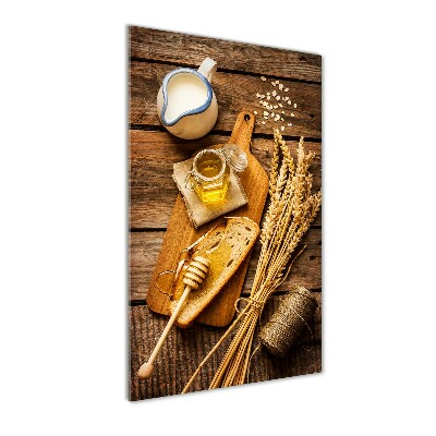 Verticale glasfoto Ontbijt