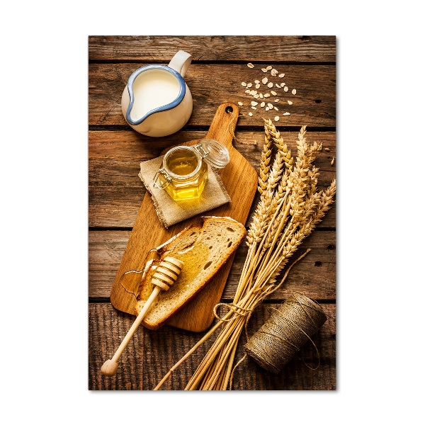 Verticale glasfoto Ontbijt