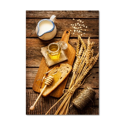 Verticale glasfoto Ontbijt