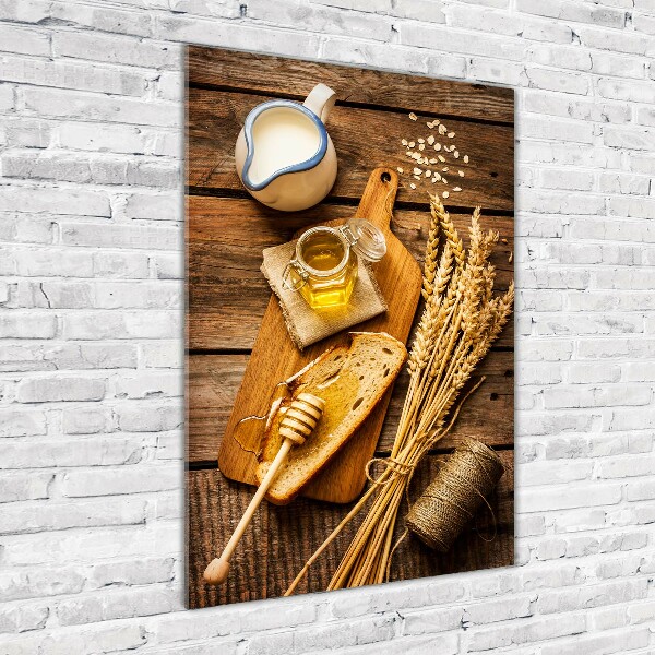 Verticale glasfoto Ontbijt