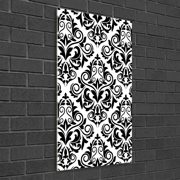 Verticale glasfoto Ornamenten