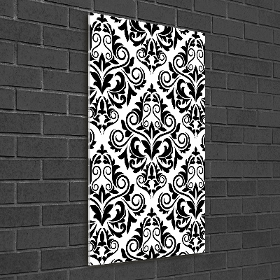 Verticale glasfoto Ornamenten