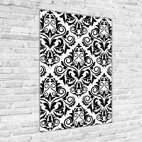 Verticale glasfoto Ornamenten
