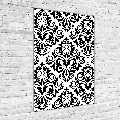 Verticale glasfoto Ornamenten