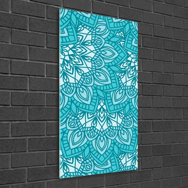 Verticale glasfoto Ornamenten