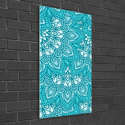 Verticale glasfoto Ornamenten