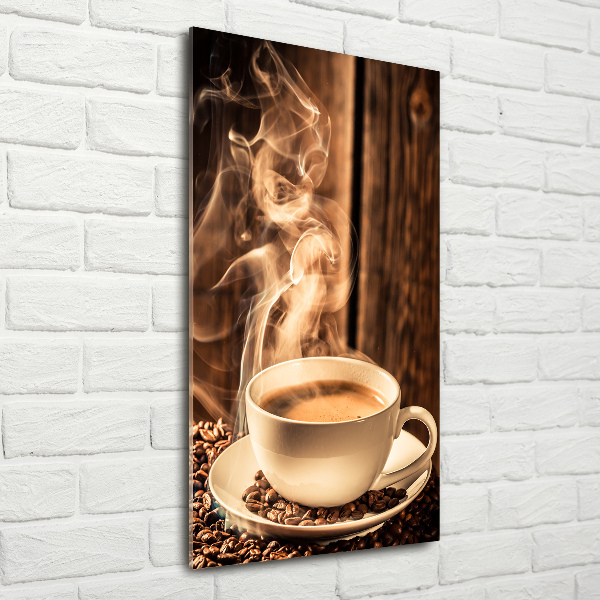 Verticale foto op glas Aromatische koffie