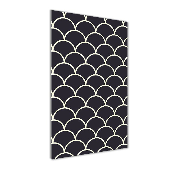 Verticale foto op glas Visschubben