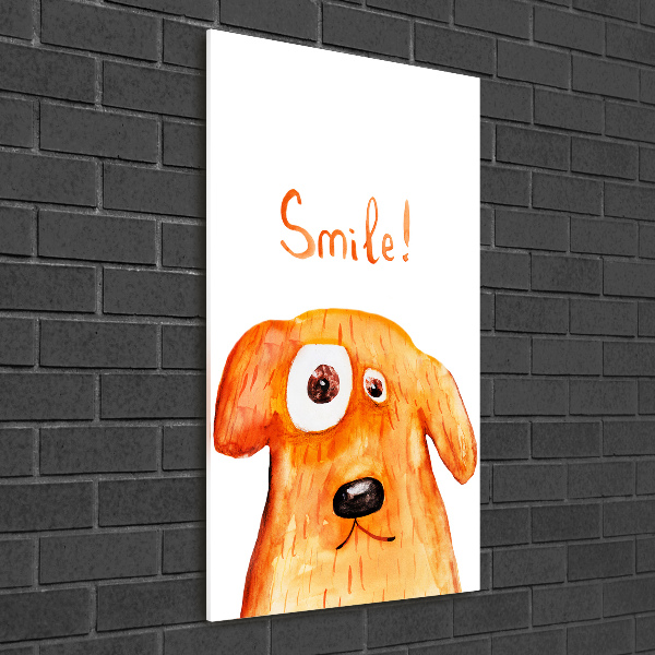 Verticale foto op glas Hond