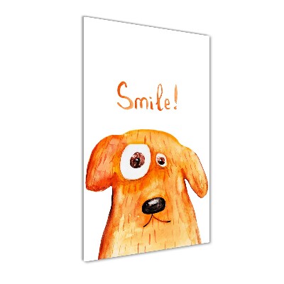 Verticale foto op glas Hond