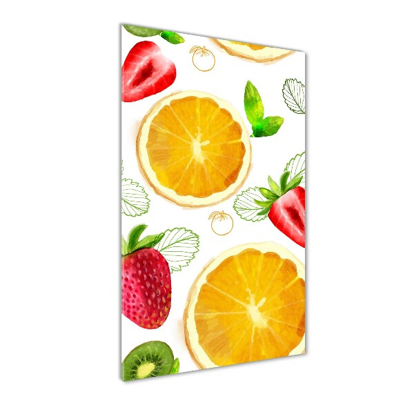 Verticale glasfoto Fruit