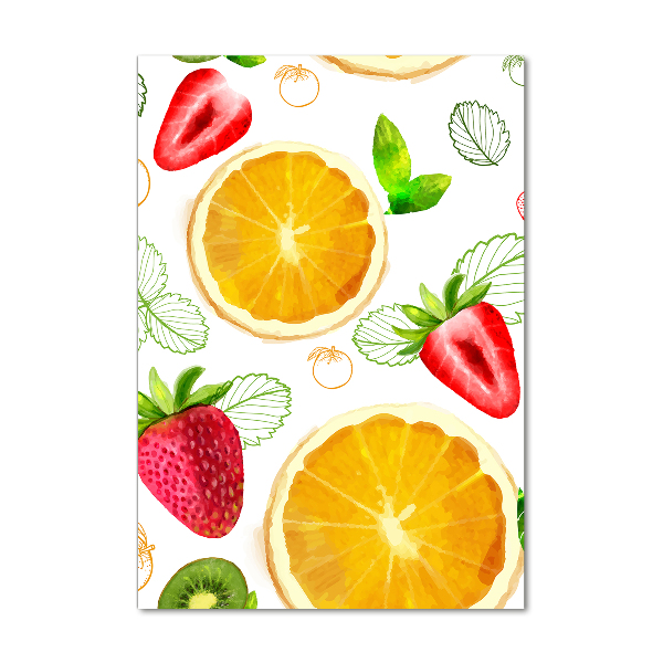 Verticale glasfoto Fruit