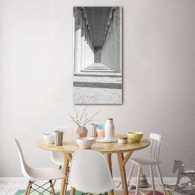 Verticale foto op glas Hal