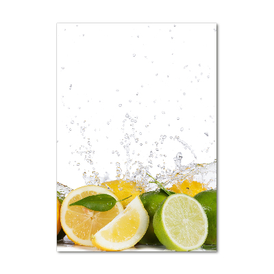 Verticale glasfoto Citrusvruchten