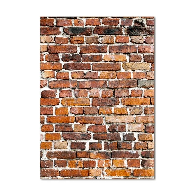 Verticaal glasschilderij Bakstenen muur