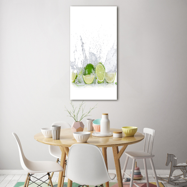 Verticaal glasschilderij Limoen