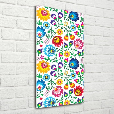 Verticale foto op glas Etnisch patroon