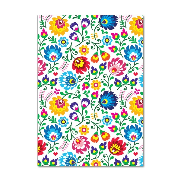 Verticale foto op glas Etnisch patroon