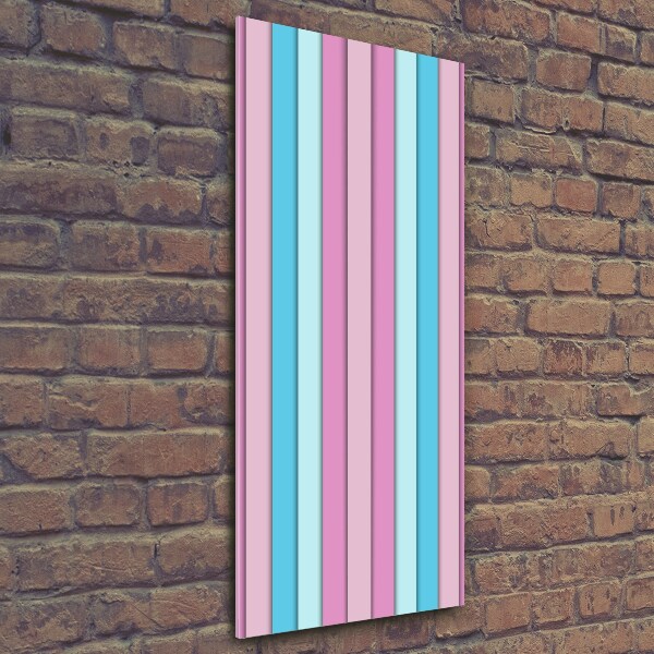 Verticale foto op glas Kleurrijke strepen