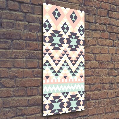 Verticaal glasschilderij Etnische achtergrond