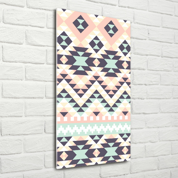 Verticaal glasschilderij Etnische achtergrond