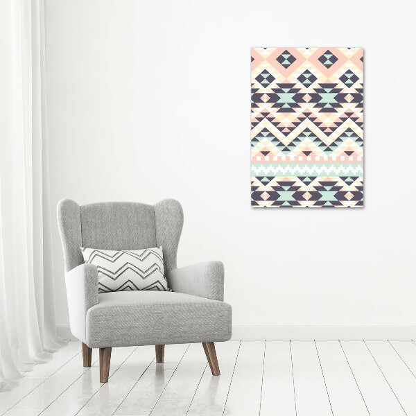 Verticaal glasschilderij Etnische achtergrond