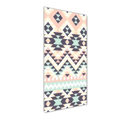 Verticaal glasschilderij Etnische achtergrond
