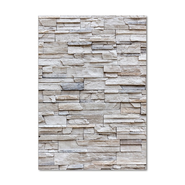 Verticale foto op glas Stenen muur