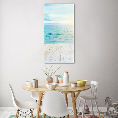 Verticale glasfoto Tropisch strand