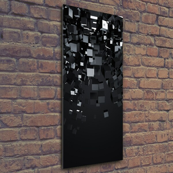 Verticale glasfoto 3D-abstractie