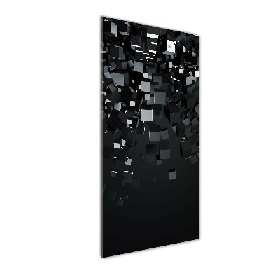 Verticale glasfoto 3D-abstractie