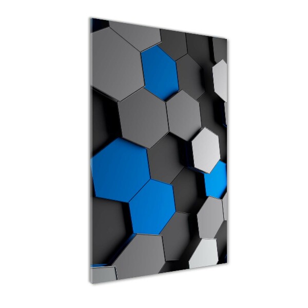 Verticale foto op glas 3D-abstractie