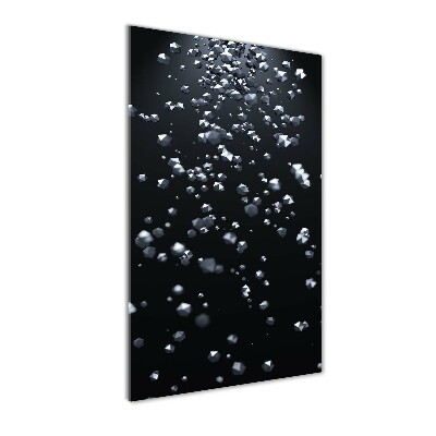 Verticale glasfoto 3D-abstractie