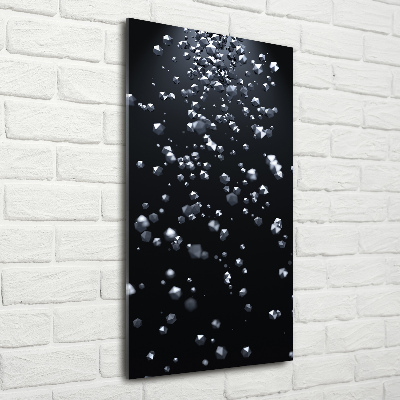 Verticale glasfoto 3D-abstractie