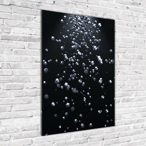 Verticale glasfoto 3D-abstractie