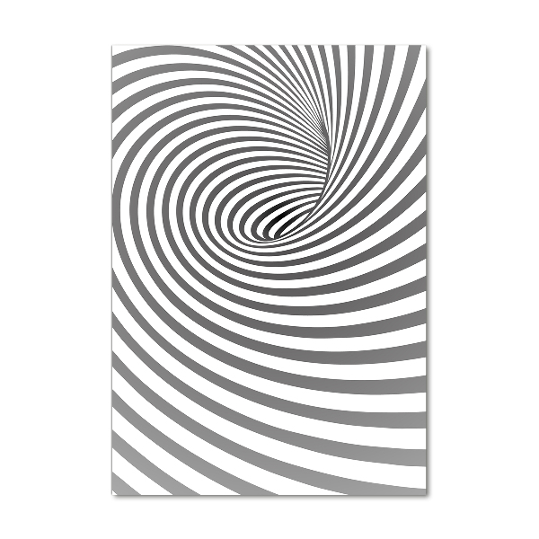 Verticale glasfoto Gestreepte spiraal