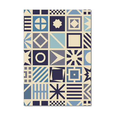 Verticaal glasschilderij Geometrische achtergrond