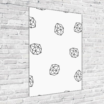 Verticale foto op glas Abstract patroon