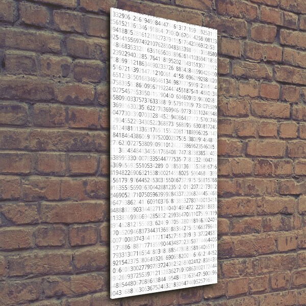 Verticale glasfoto Binaire code