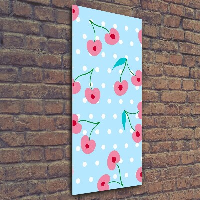 Verticale foto op glas Kersen