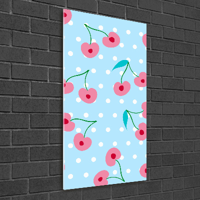 Verticale foto op glas Kersen