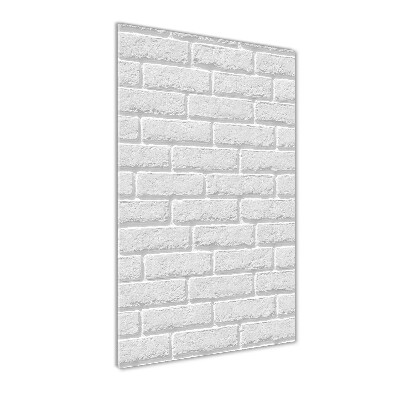 Verticale foto op glas Bakstenen muur