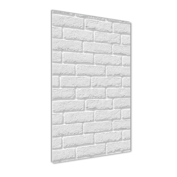 Verticale foto op glas Bakstenen muur