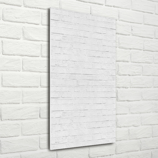 Verticaal glasschilderij Bakstenen muur