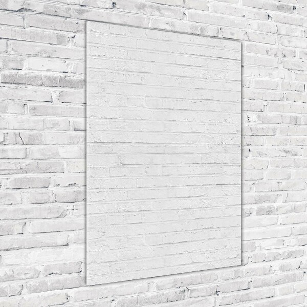 Verticaal glasschilderij Bakstenen muur