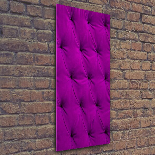 Verticale foto op glas Fluwelen muur