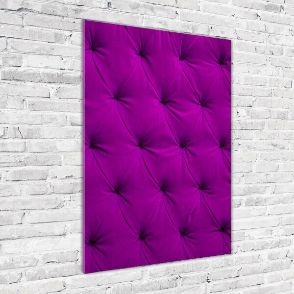 Verticale foto op glas Fluwelen muur
